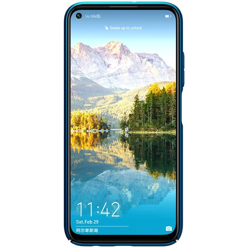 Huawei P40 Lite vāciņš zils Nillkin Super Frosted Shield