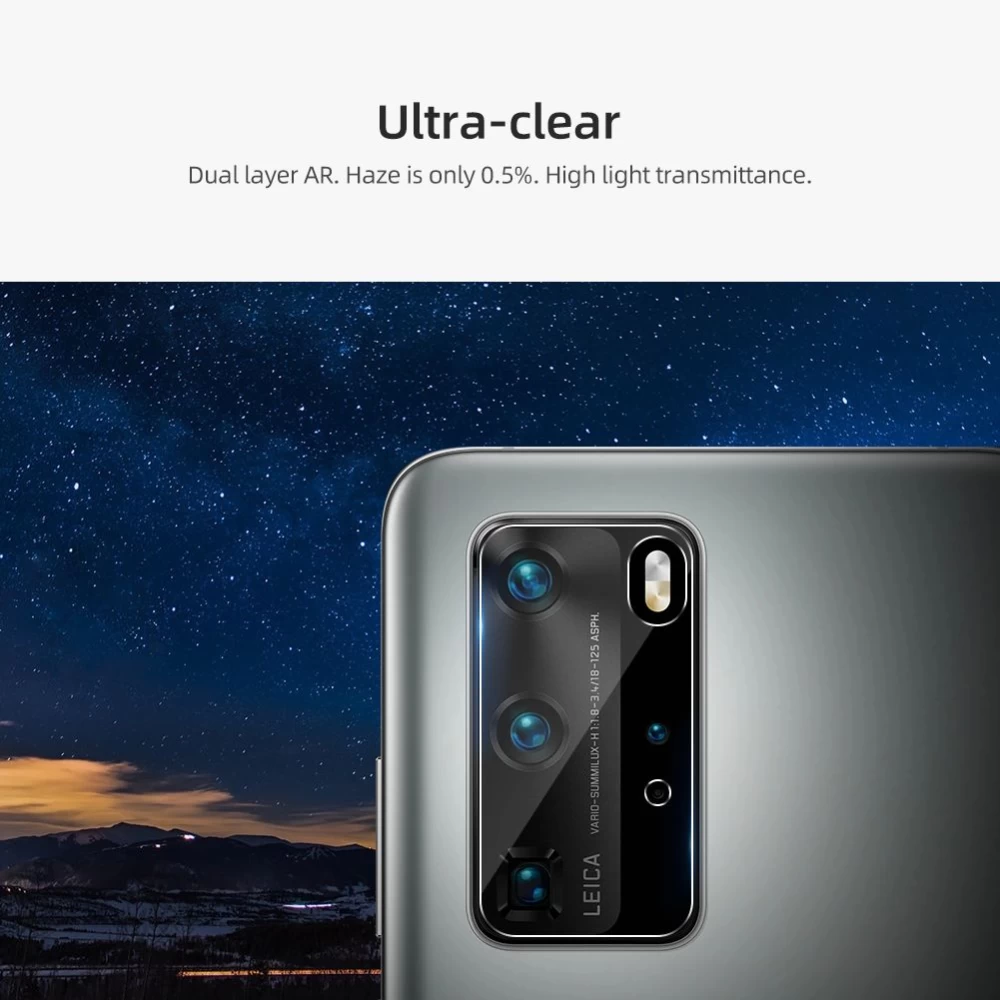 Huawei P40 Pro panssarilasi läpinäkyvä Nillkin InvisiFilm Camera Shield