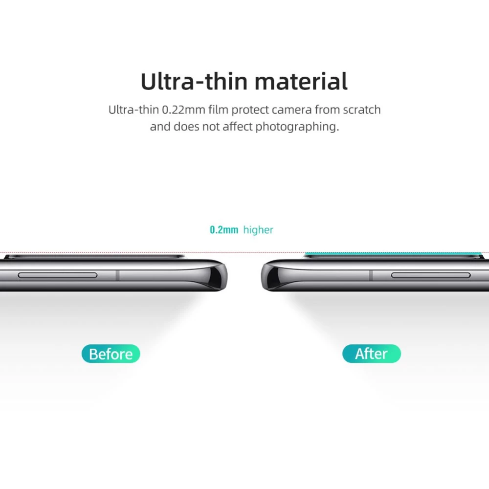 Huawei P40 Pro panssarilasi läpinäkyvä Nillkin InvisiFilm Camera Shield