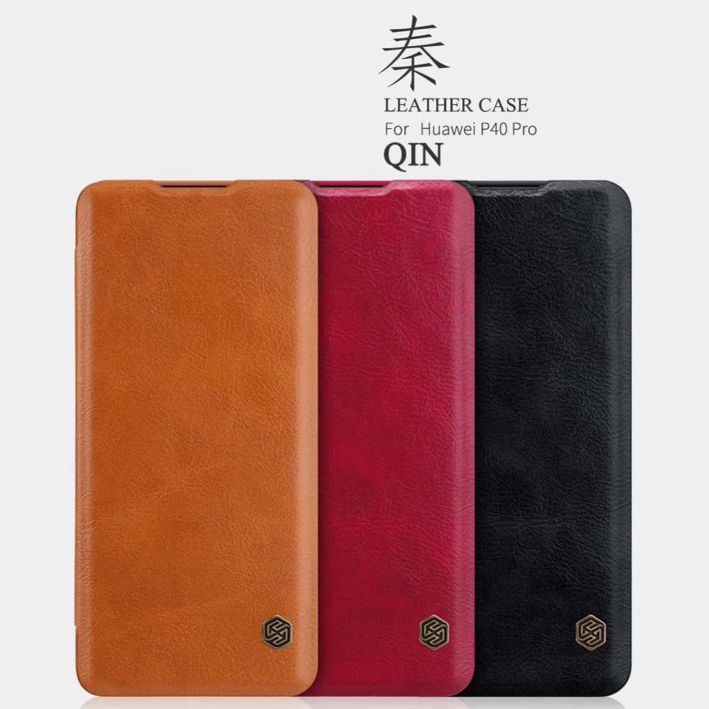 Huawei P40 Pro maciņš brūns Nillkin Qin Leather