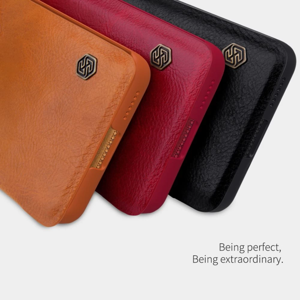 Huawei P40 Pro maciņš brūns Nillkin Qin Leather