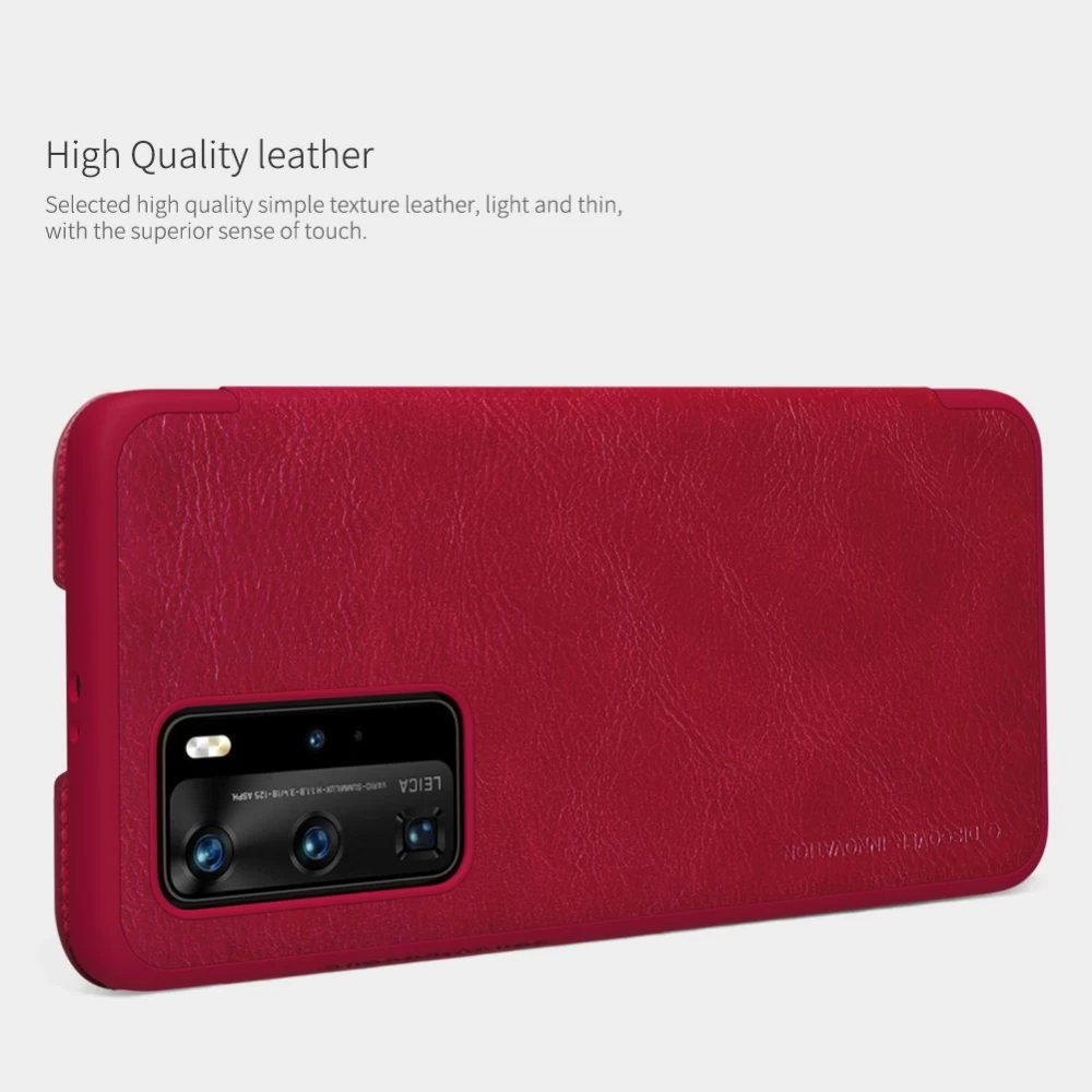 Huawei P40 Pro maciņš brūns Nillkin Qin Leather