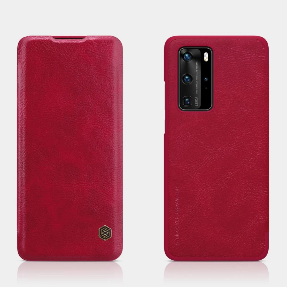 Huawei P40 Pro maciņš brūns Nillkin Qin Leather
