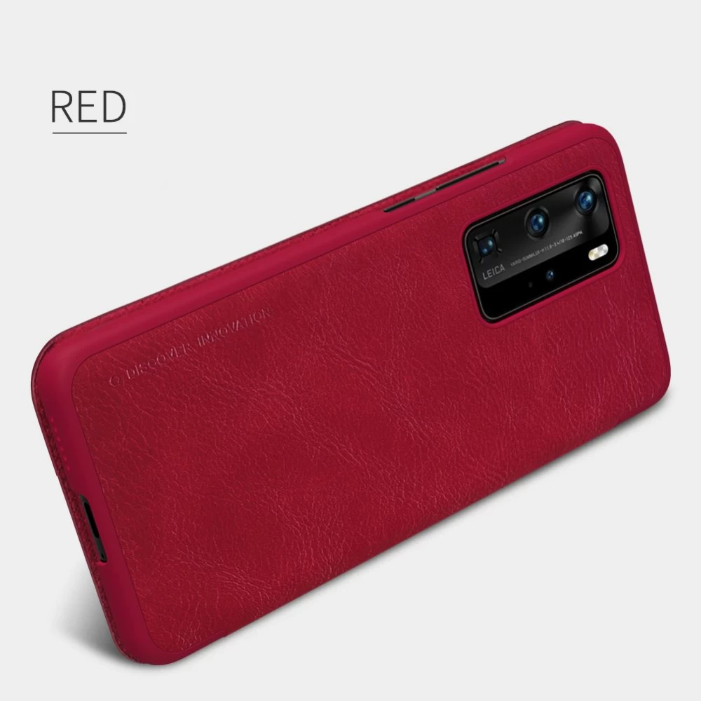 Huawei P40 Pro maciņš brūns Nillkin Qin Leather