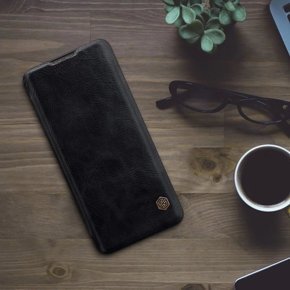 Huawei P40 Pro maciņš brūns Nillkin Qin Leather