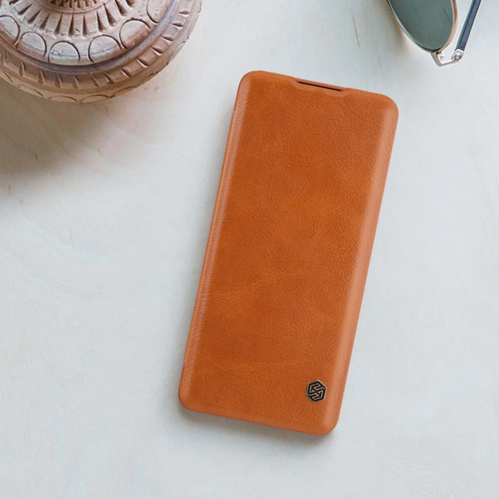 Huawei P40 Pro maciņš brūns Nillkin Qin Leather