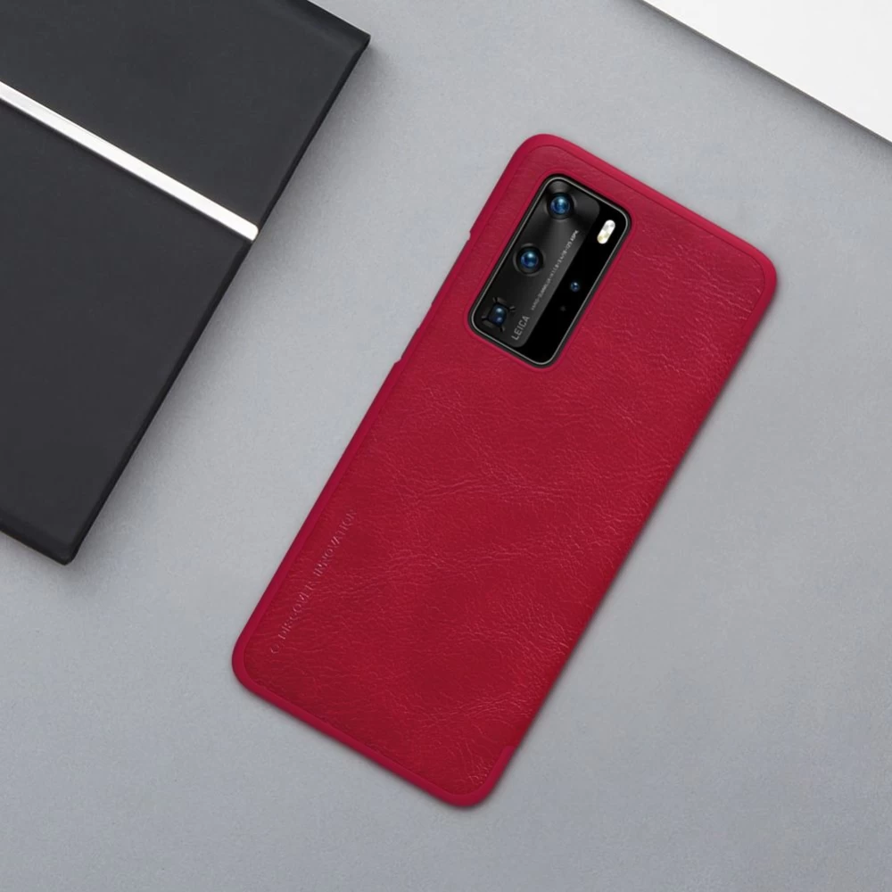 Huawei P40 Pro maciņš brūns Nillkin Qin Leather