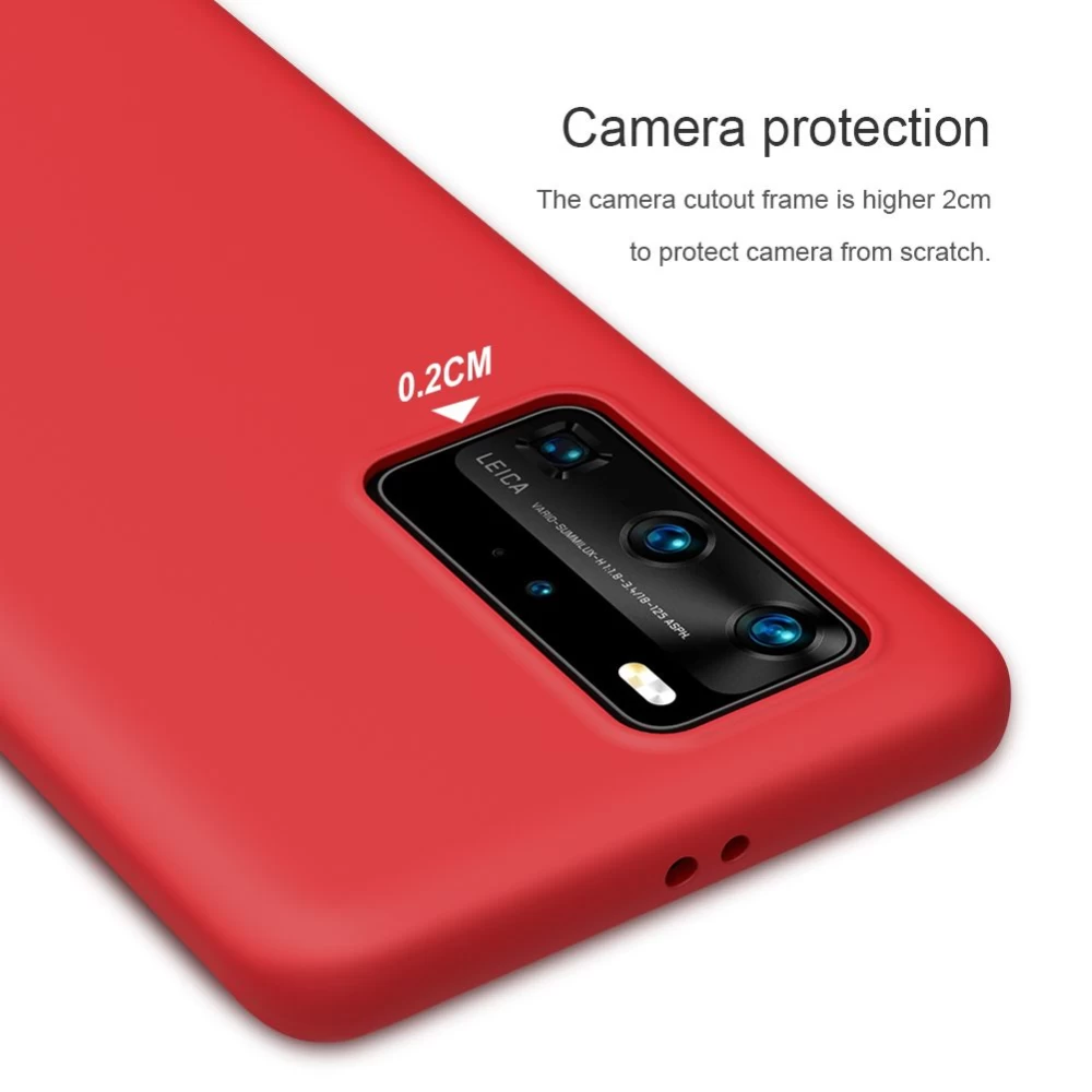 Huawei P40 Pro skal röd Nillkin Flex Pure