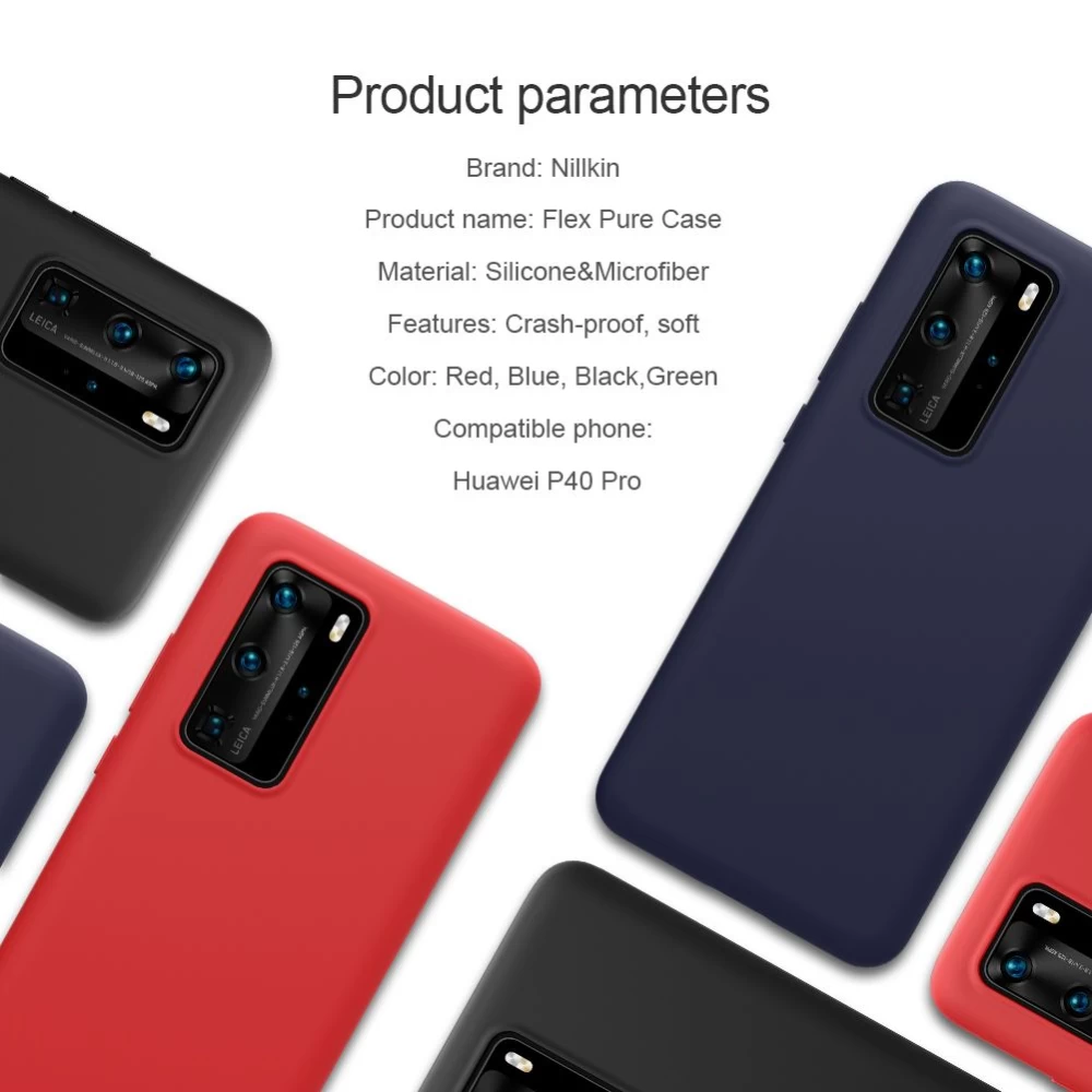 Huawei P40 Pro skal röd Nillkin Flex Pure