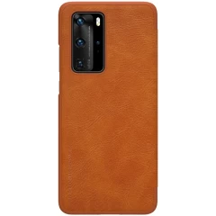 Huawei P40 Pro case brown Nillkin Qin Leather 