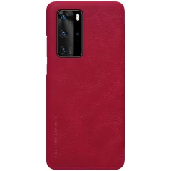 Huawei P40 Pro fodral röd Nillkin Qin Leather 