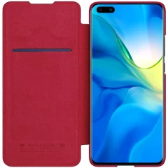 Huawei P40 Pro fodral röd Nillkin Qin Leather 