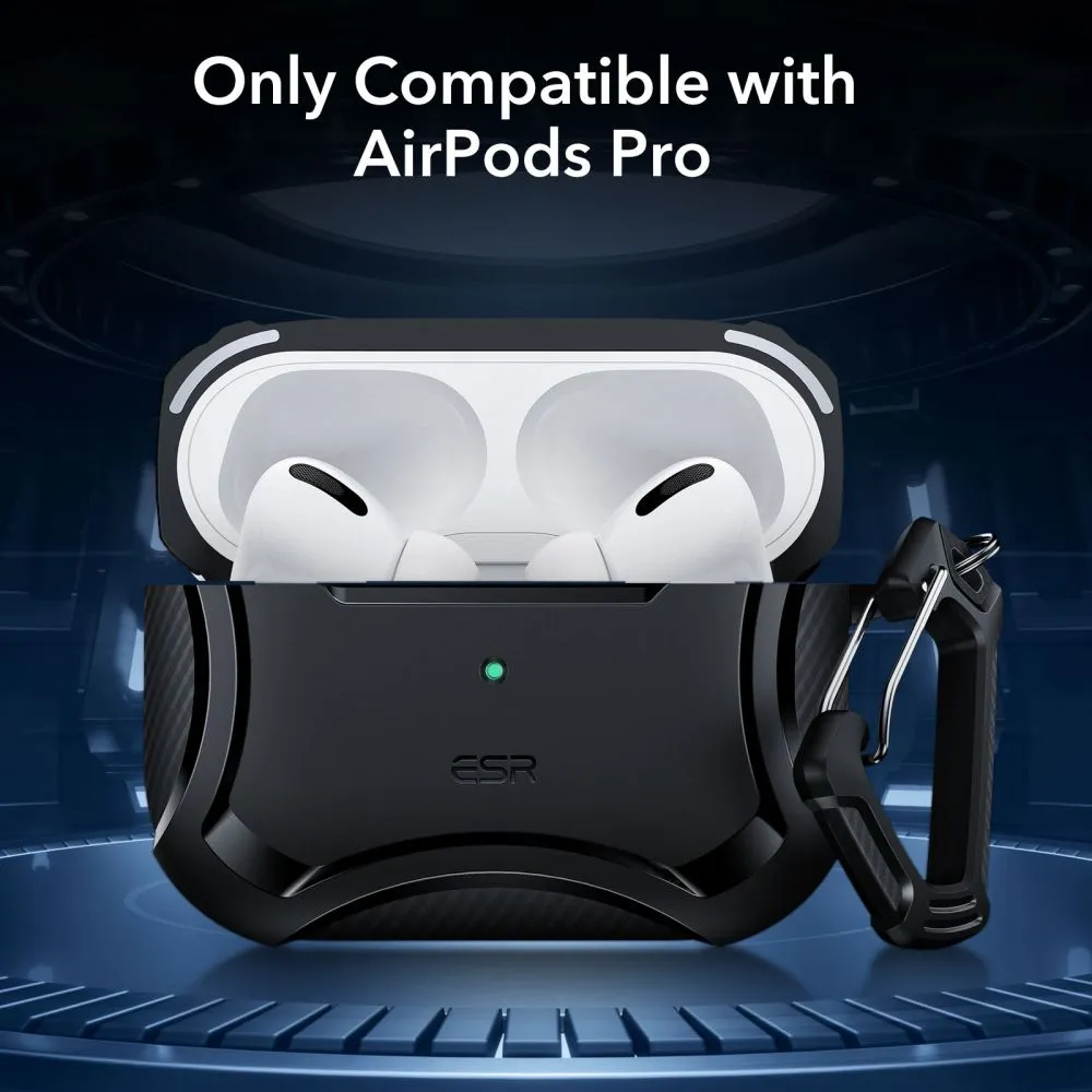 Apple AirPods Pro telefona vāciņš melns ESR CYBER ARMOR HALOLOCK MAGSAFE
