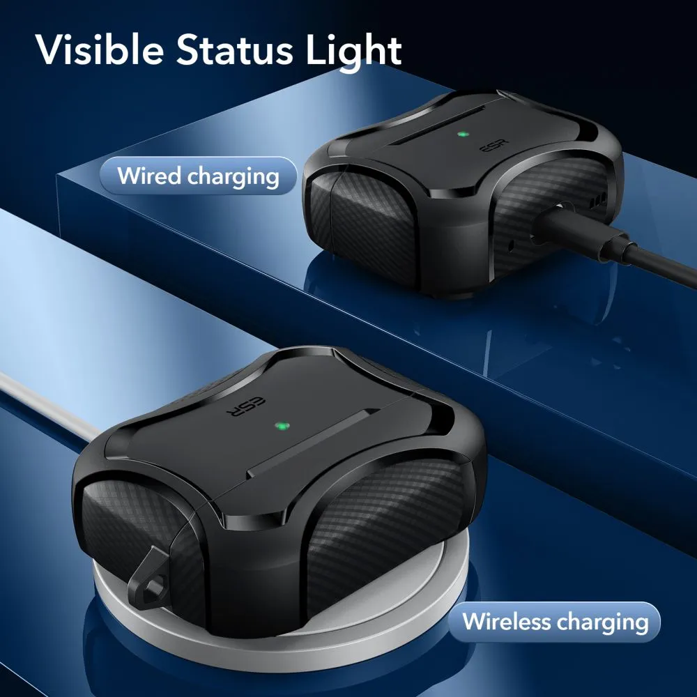 Apple AirPods Pro telefona vāciņš melns ESR CYBER ARMOR HALOLOCK MAGSAFE