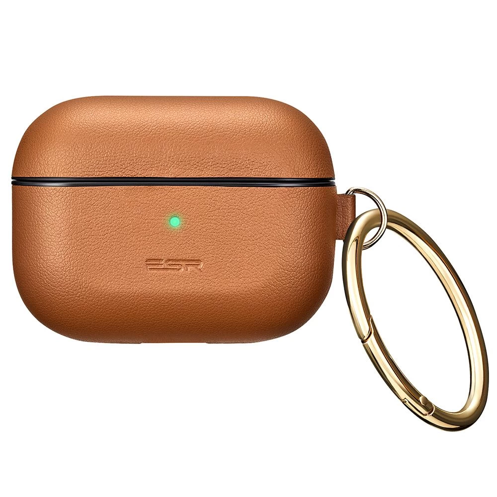 Apple AirPods Pro Aizsargvāciņi un maciņi brūns ESR Metro Leather 