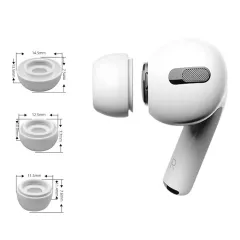 Apple AirPods Pro TECH-PROTECT EAR TIPS 3-PACK suojakuori valkoinen