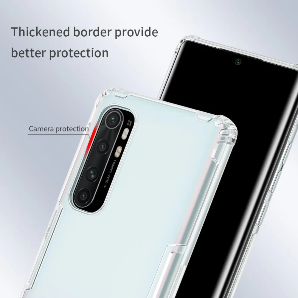 Xiaomi Mi Note 10 Lite dėklas skaidrus Nillkin TPU