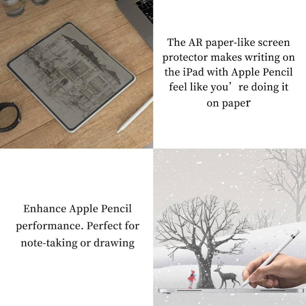 Apple iPad Pro 12.9 (2020) tablet panssarilasi  AG Paper-Like Screen Protector