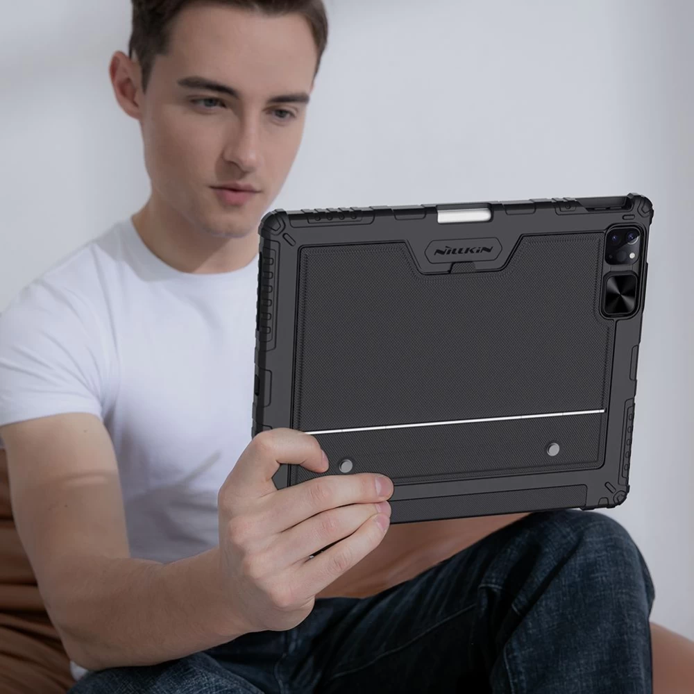 Apple iPad Pro 12.9 (2020) maciņš melns Nillkin Bumper Combo Keyboard