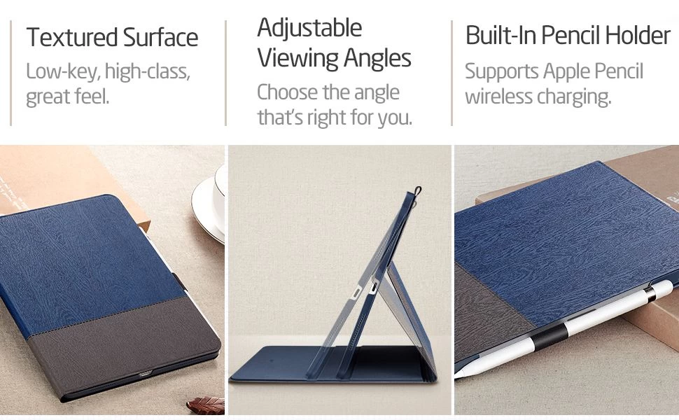 Apple iPad Pro 12.9 (2020) maciņš zils ESR Urban Simplicity Holder
