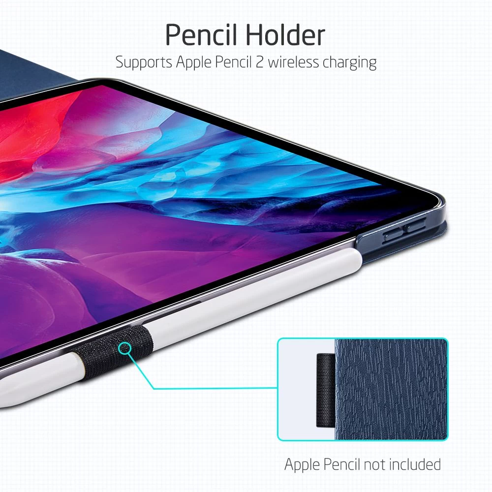 Apple iPad Pro 12.9 (2020) maciņš zils ESR Urban Simplicity Holder