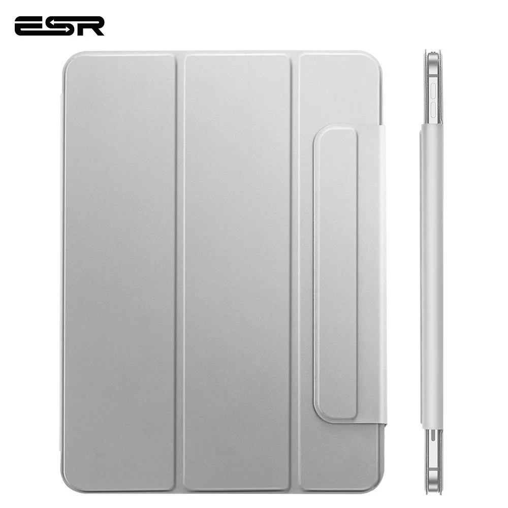 Apple iPad Pro 12.9 (2020) tablet skal, fodral silver ESR Rebound Magnetic with clasp