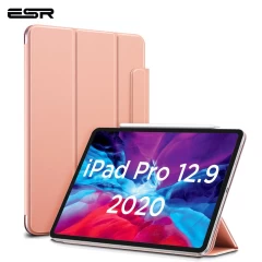 Apple iPad Pro 12.9 (2020) maciņš rozā zelta ESR Rebound Magnetic with clasp 