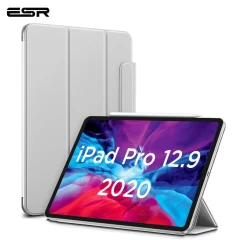Apple iPad Pro 12.9 (2020) tablet skal, fodral silver ESR Rebound Magnetic with clasp 