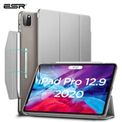 Apple iPad Pro 12.9 (2020) maciņš sudraba ESR Yippee Trifold with Clasp