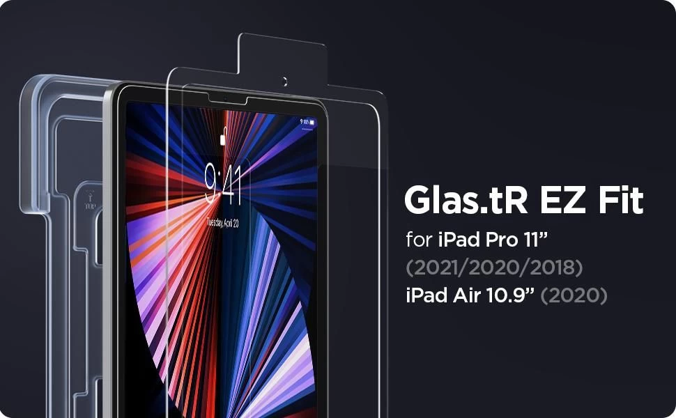 Apple iPad Pro 11 (2020) tablet panssarilasi  SPIGEN Glas.TR EZ FIT