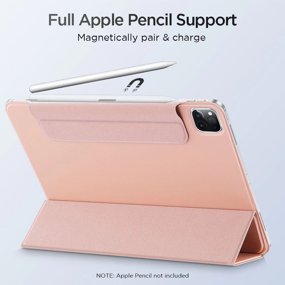 Apple iPad Pro 11 (2020) maciņš rozā zelta ESR Rebound Magnetic with clasp