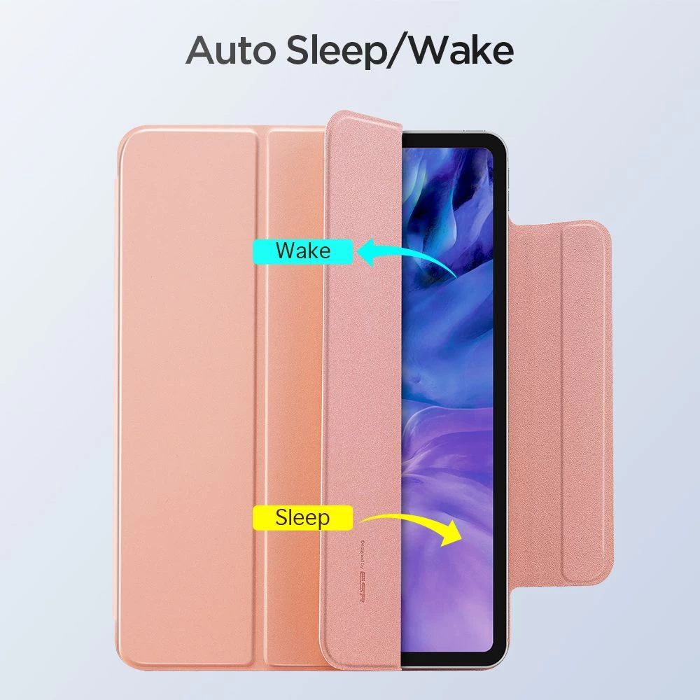 Apple iPad Pro 11 (2020) maciņš rozā zelta ESR Rebound Magnetic with clasp
