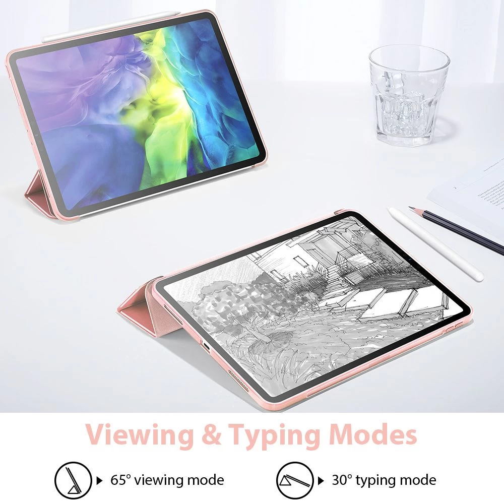 Apple iPad Pro 11 (2020) maciņš rozā zelta ESR Rebound Slim