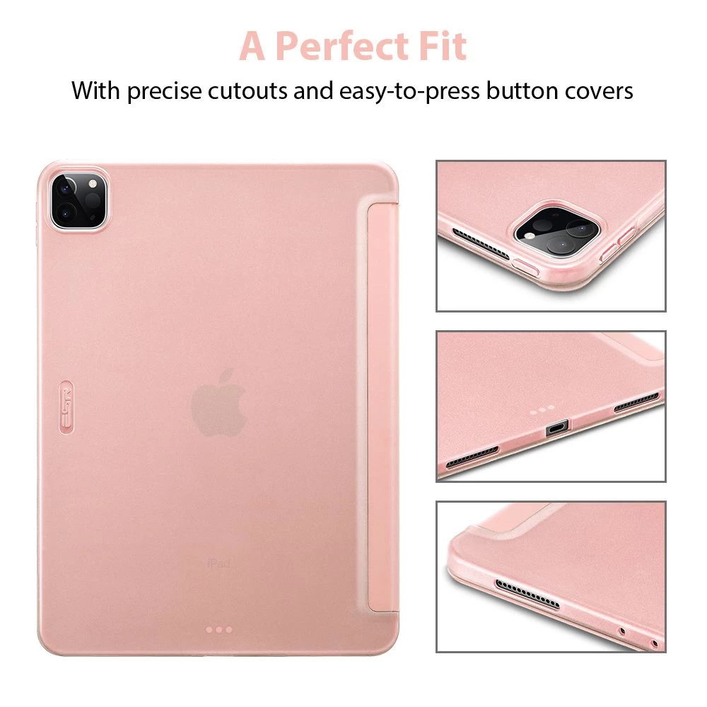Apple iPad Pro 11 (2020) maciņš rozā zelta ESR Rebound Slim