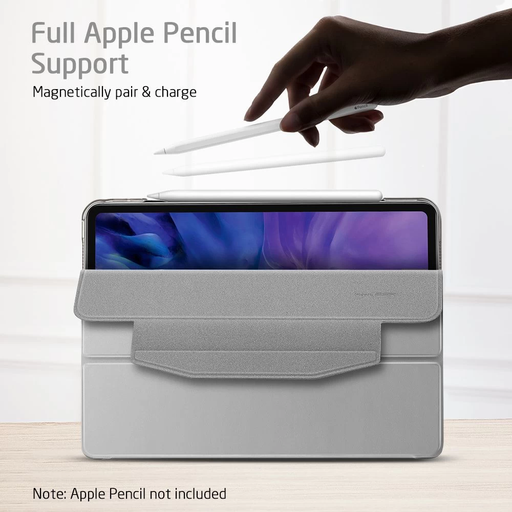 Apple iPad Pro 11 (2020) tablet skal, fodral silver ESR Yippee Trifold with Clasp
