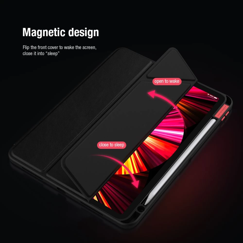 Apple iPad Pro 11 (2020) tablet skal, fodral grön Nillkin Bevel Leather