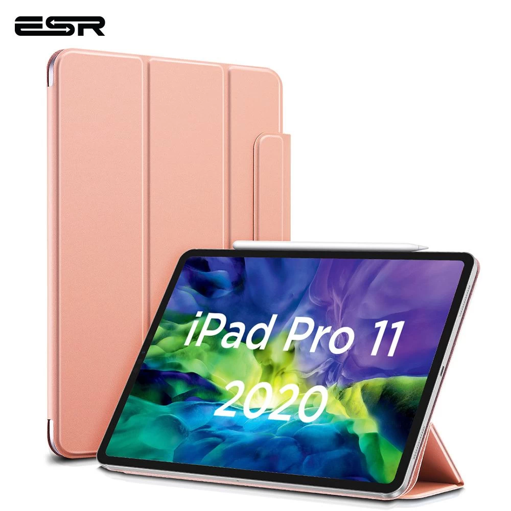 Apple iPad Pro 11 (2020) maciņš rozā zelta ESR Rebound Magnetic with clasp