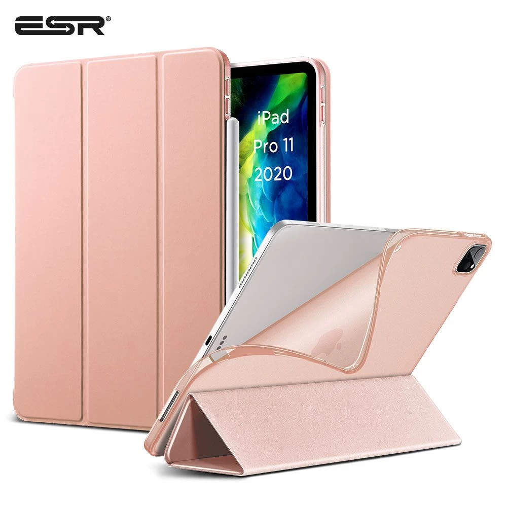 Apple iPad Pro 11 (2020) maciņš rozā zelta ESR Rebound Slim