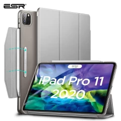 Apple iPad Pro 11 (2020) tablet skal, fodral silver ESR Yippee Trifold with Clasp