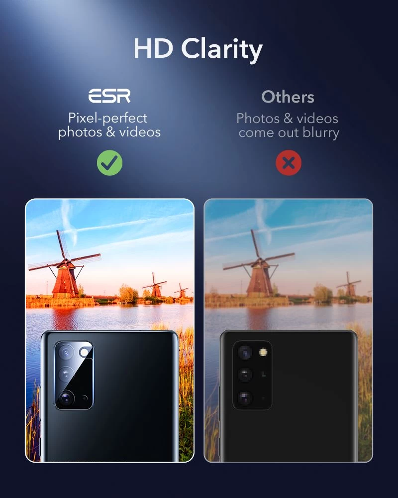 Samsung Galaxy Note 20 aizsargstikls  ESR Camera Shield (2pack)
