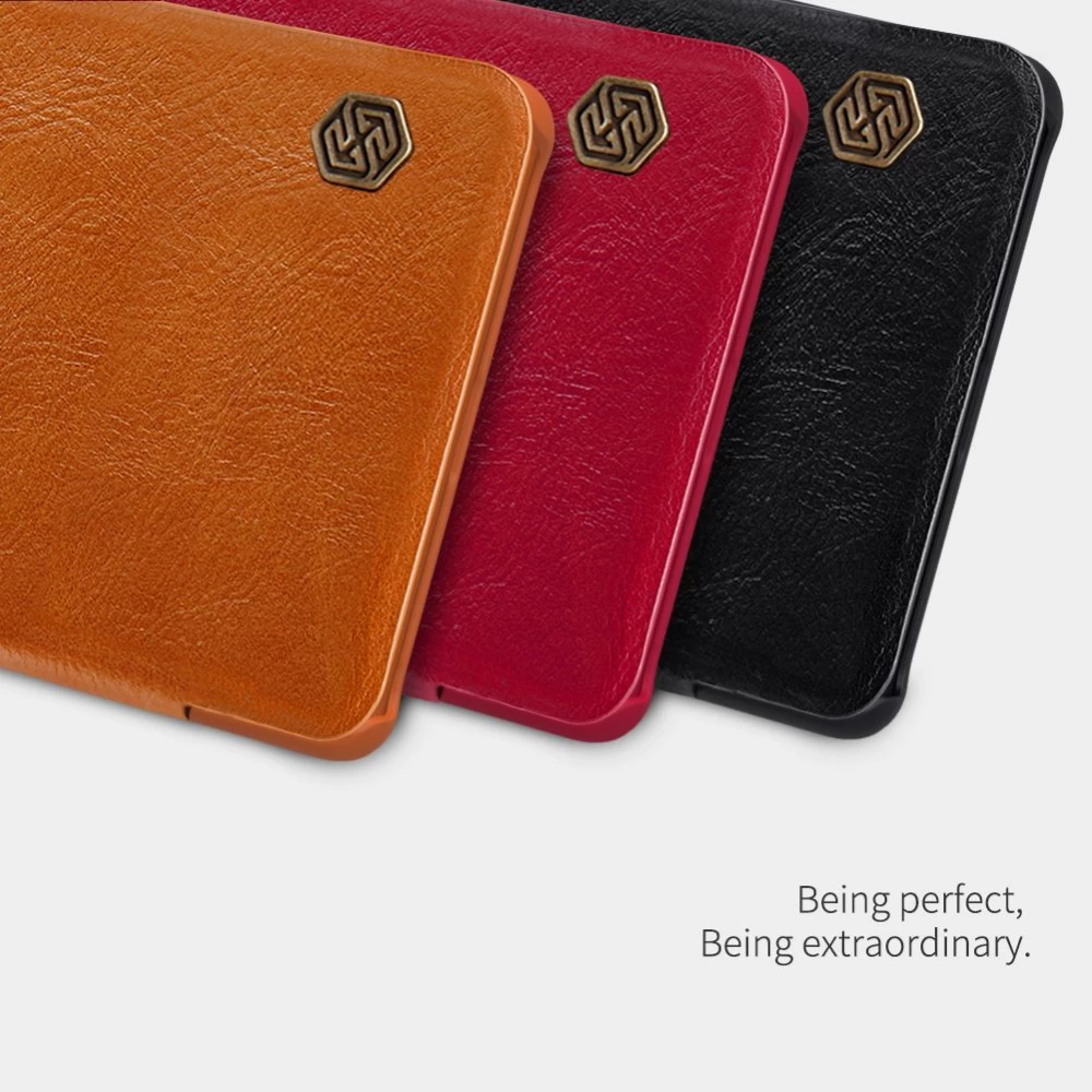 Samsung Galaxy Note 20 dėklas rudas Nillkin Qin Leather
