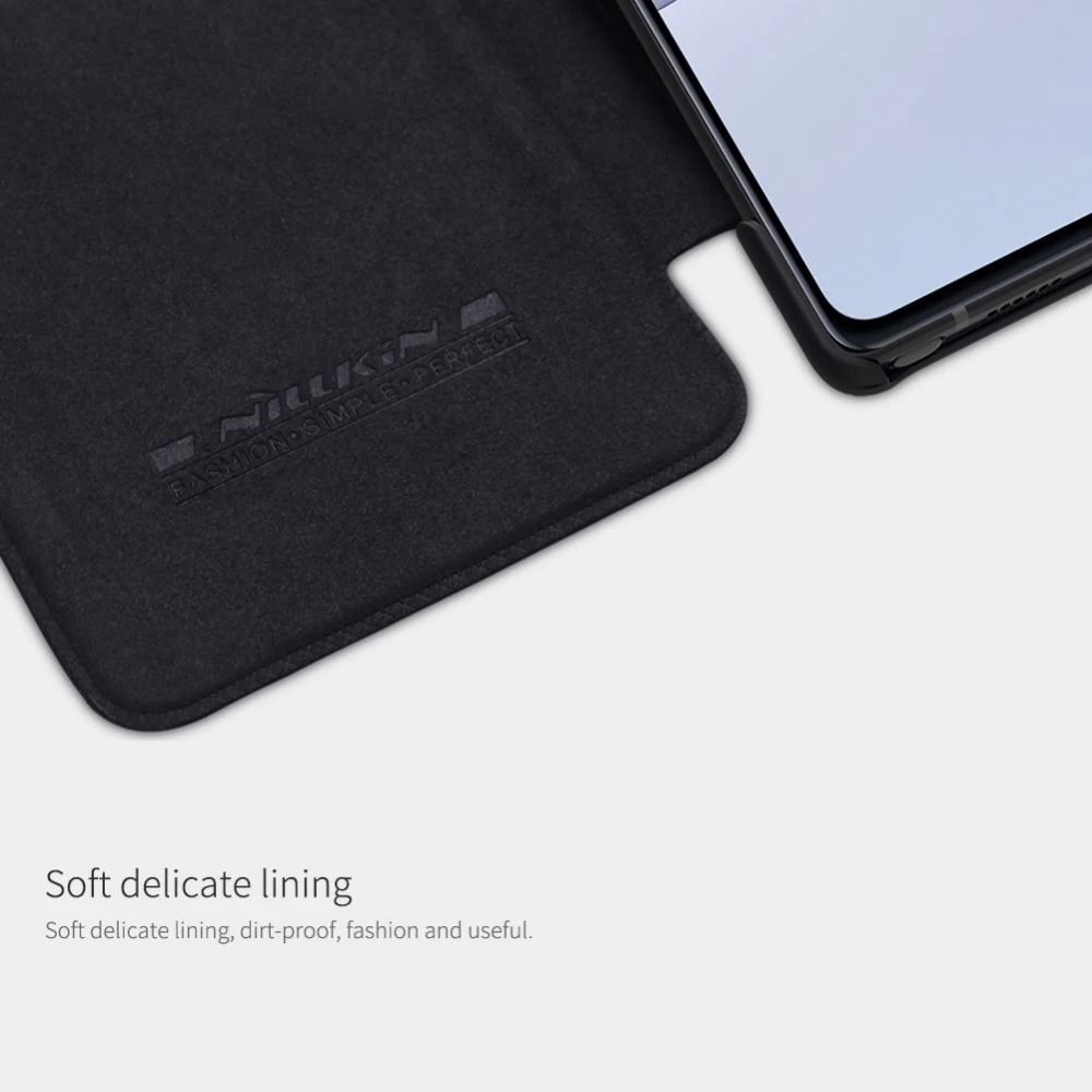 Samsung Galaxy Note 20 dėklas rudas Nillkin Qin Leather