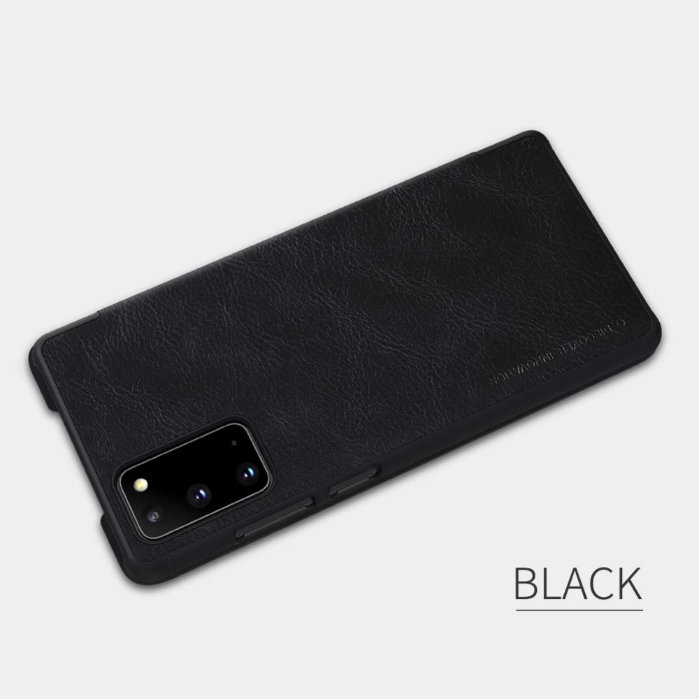 Samsung Galaxy Note 20 dėklas rudas Nillkin Qin Leather