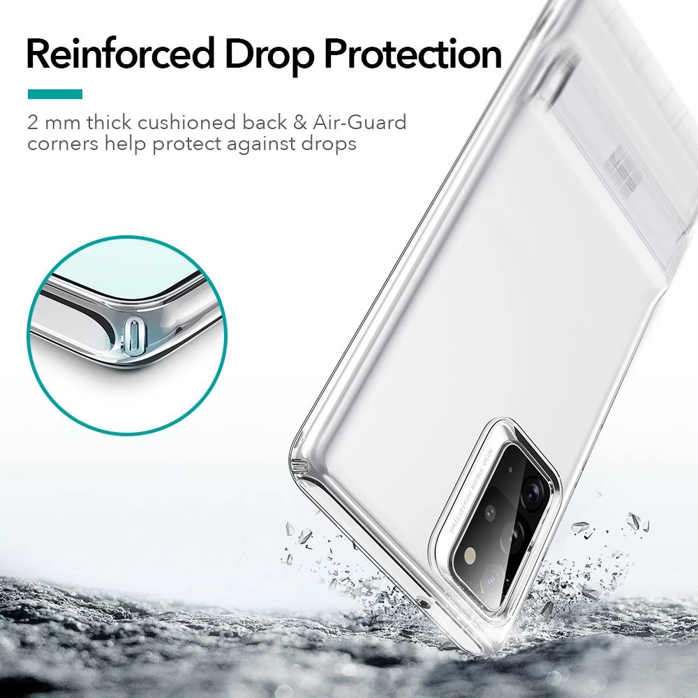 Samsung Galaxy Note 20 dėklas skaidrus ESR Air Shield Boost