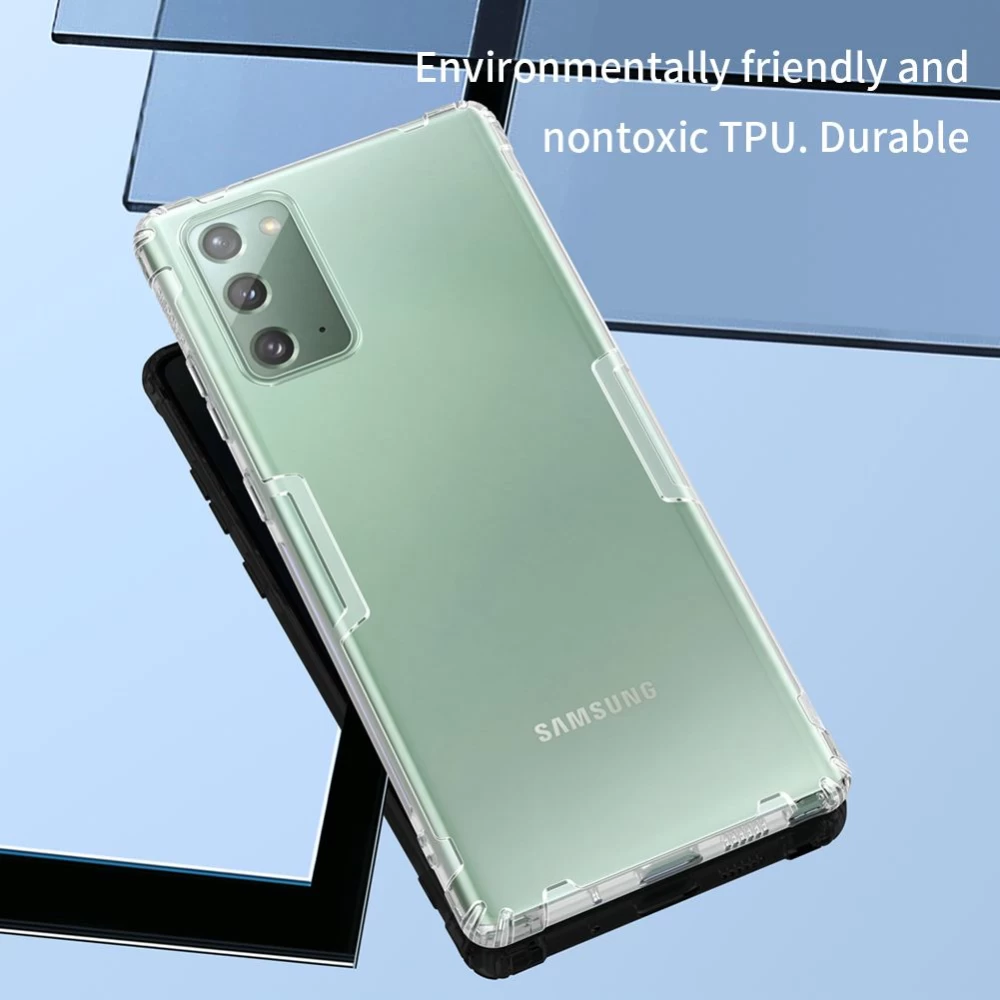 Samsung Galaxy Note 20 dėklas skaidrus pilkas Nillkin TPU