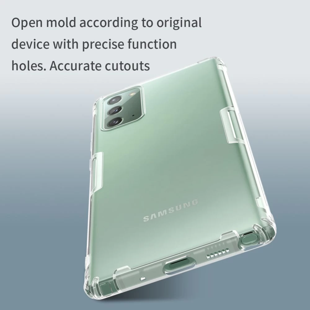 Samsung Galaxy Note 20 dėklas skaidrus pilkas Nillkin TPU