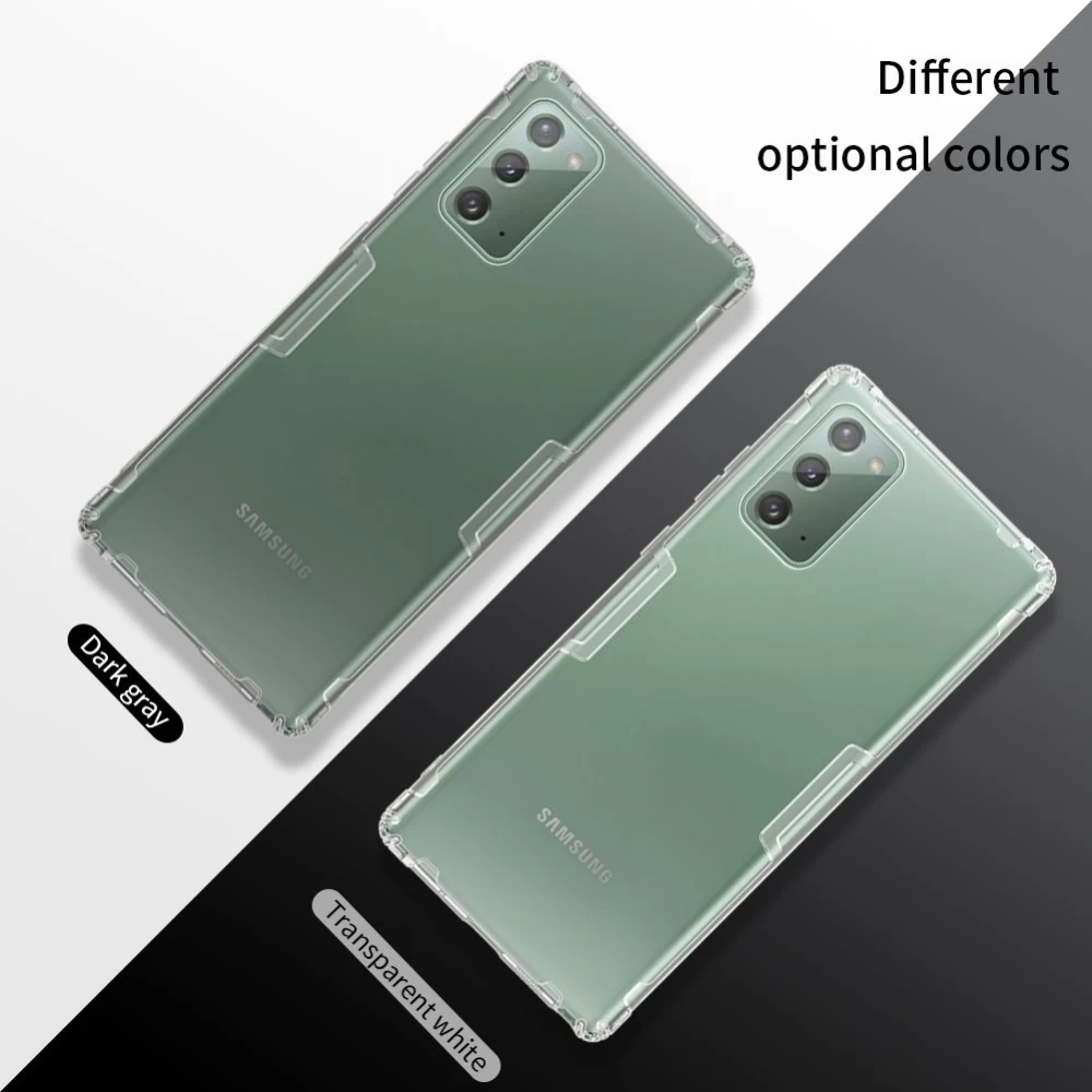 Samsung Galaxy Note 20 dėklas skaidrus pilkas Nillkin TPU