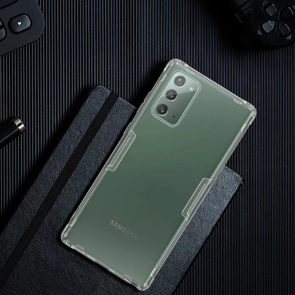 Samsung Galaxy Note 20 dėklas skaidrus pilkas Nillkin TPU