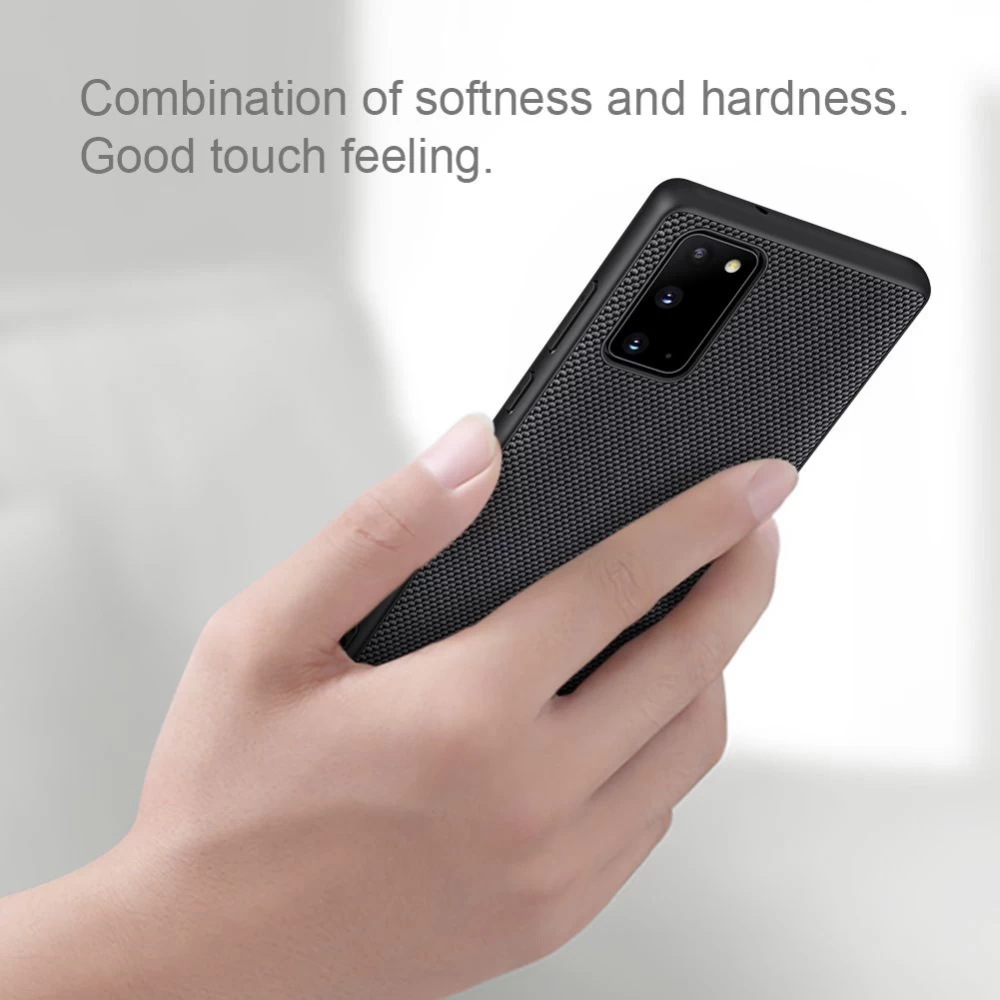 Samsung Galaxy Note 20 dėklas Juoda Nillkin Textured 