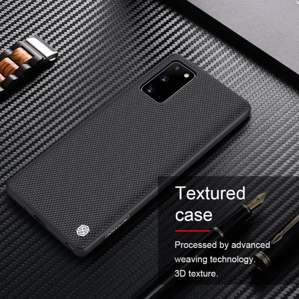 Samsung Galaxy Note 20 dėklas Juoda Nillkin Textured 
